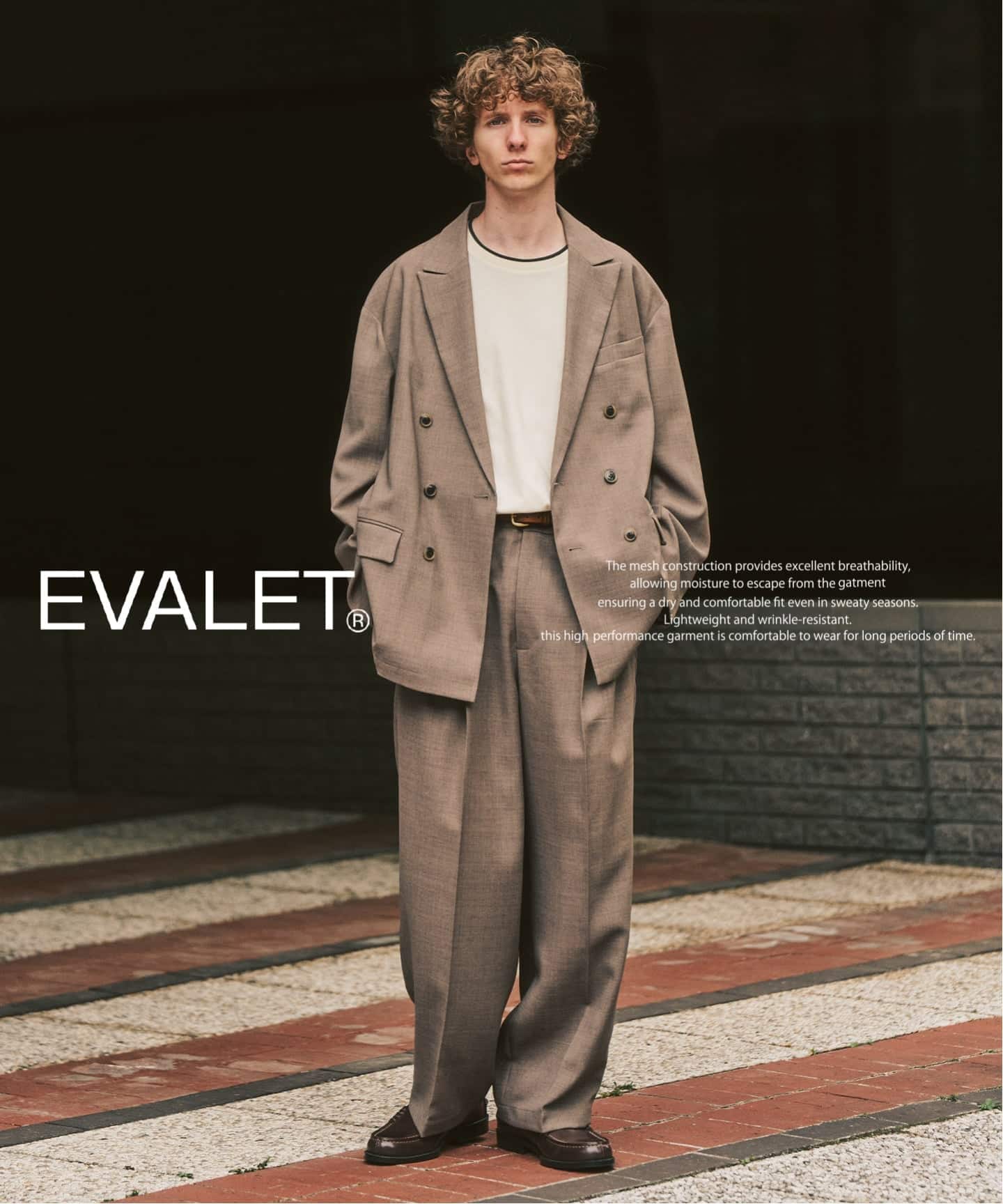 EVALET / エバレット】メッシュ Wワイドセットアップ ”WEB限定