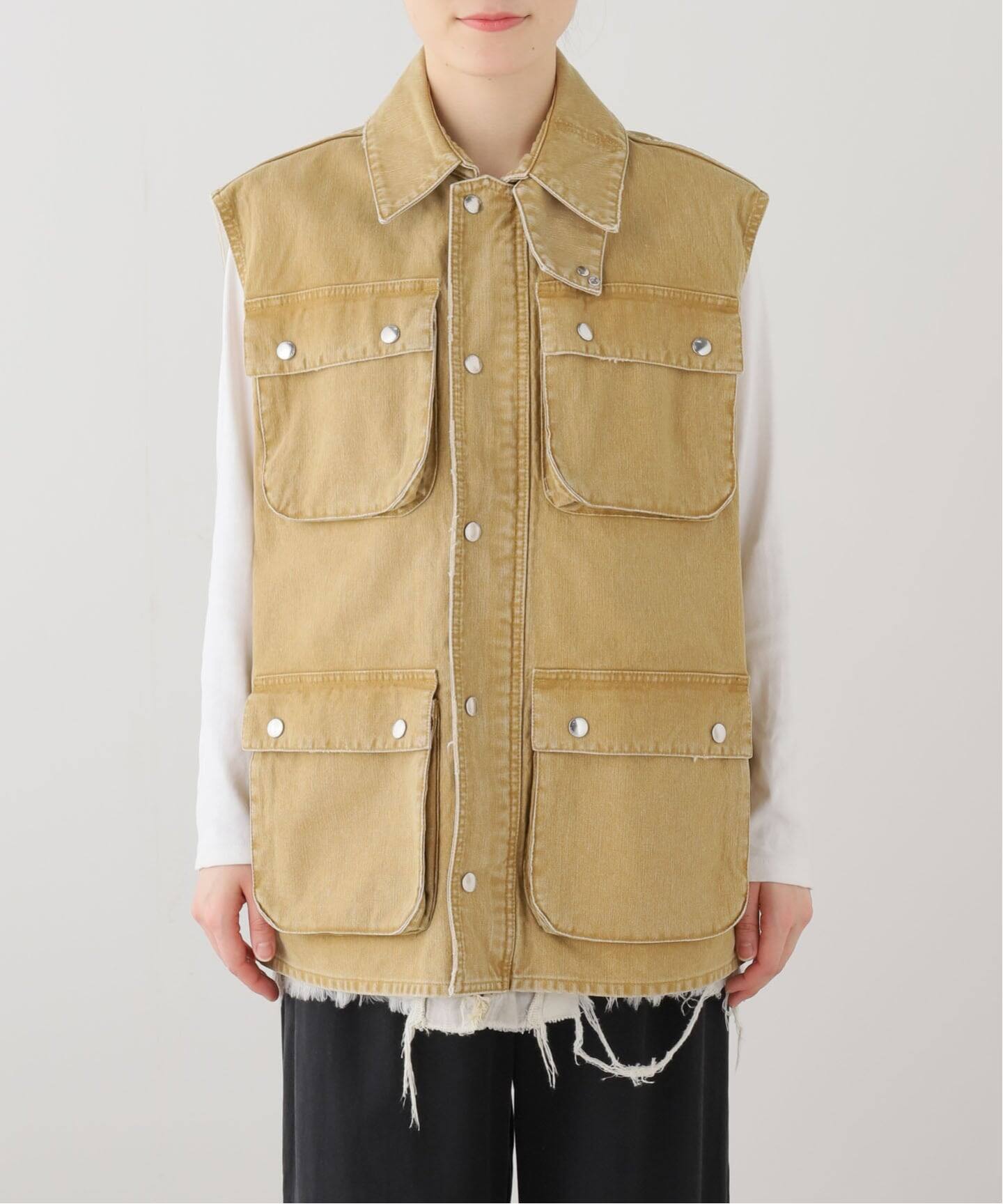 JANE SMITH/ジェーンスミス】 SULFUR DYE HEAVY DUCK CLOTH O：ベスト