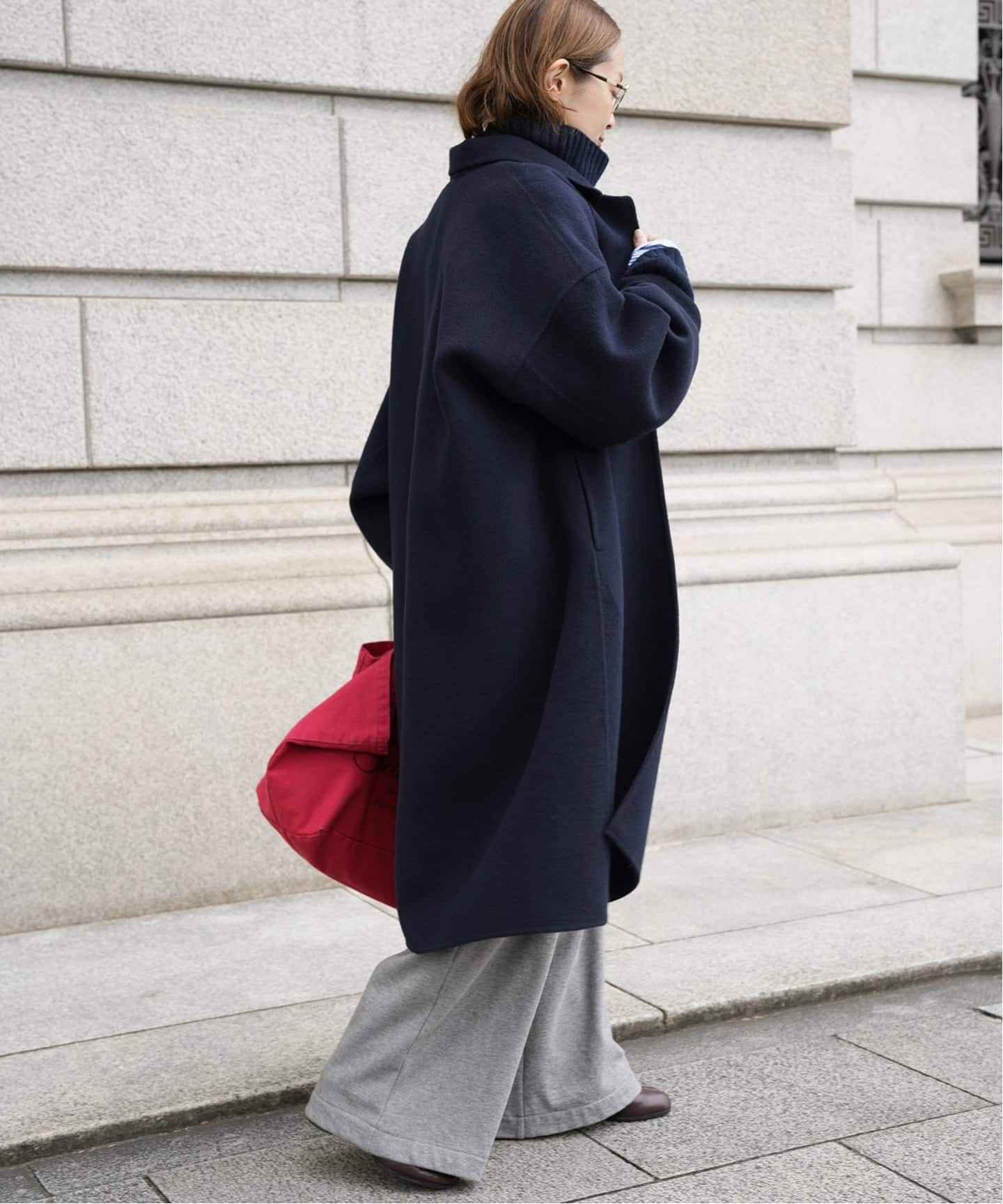 ウールアンゴラリバーコート（チェスターコート）｜Deuxieme Classe