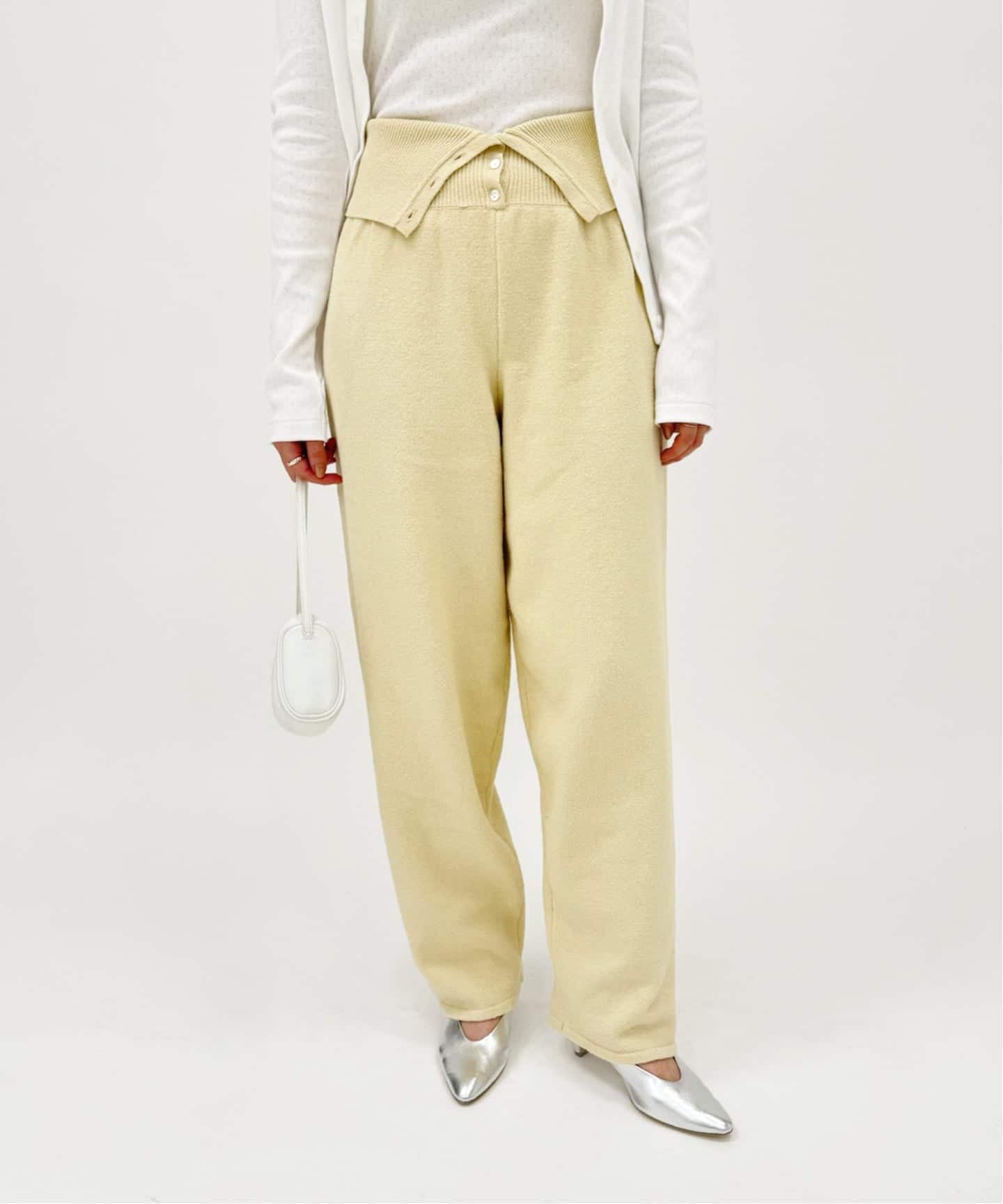 ウエストボタン ニットパンツ（スラックス）｜EDIT.FOR LULU