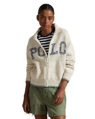 Ralph Lauren Lauren Ralph Lauren Logo Shawl Collar Full Zip