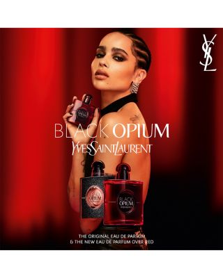 Yves Saint Laurent Black Opium Eau de Parfum Over Red | Bloomingdale's