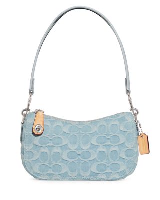 COACH Swinger 20 Mini Signature Denim Shoulder Bag | Bloomingdale's