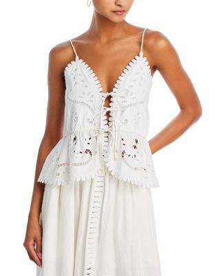 Sea Liat Embroidered Cotton Cami Top | Bloomingdale's