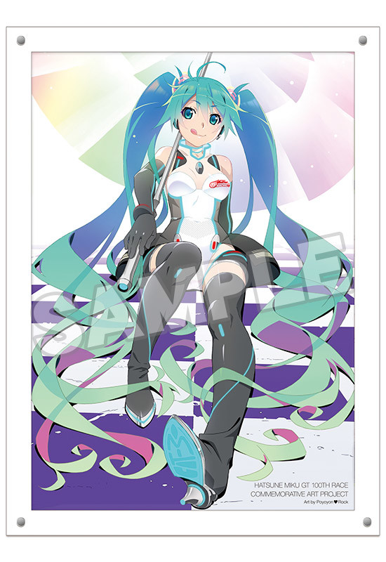 初音ミク GT参戦100戦記念 オムニバスアート ハイレゾアクリルアート