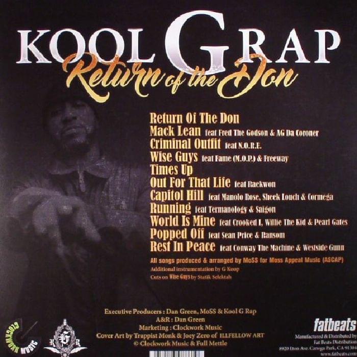 Kool G Rap - Return of the Don Lyrics and Tracklist | Genius