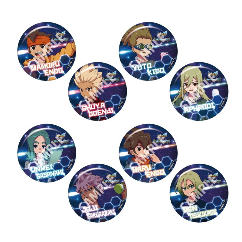 イナズマイレブン in JOYPOLIS」トレーディンググリッター缶バッジ BOX