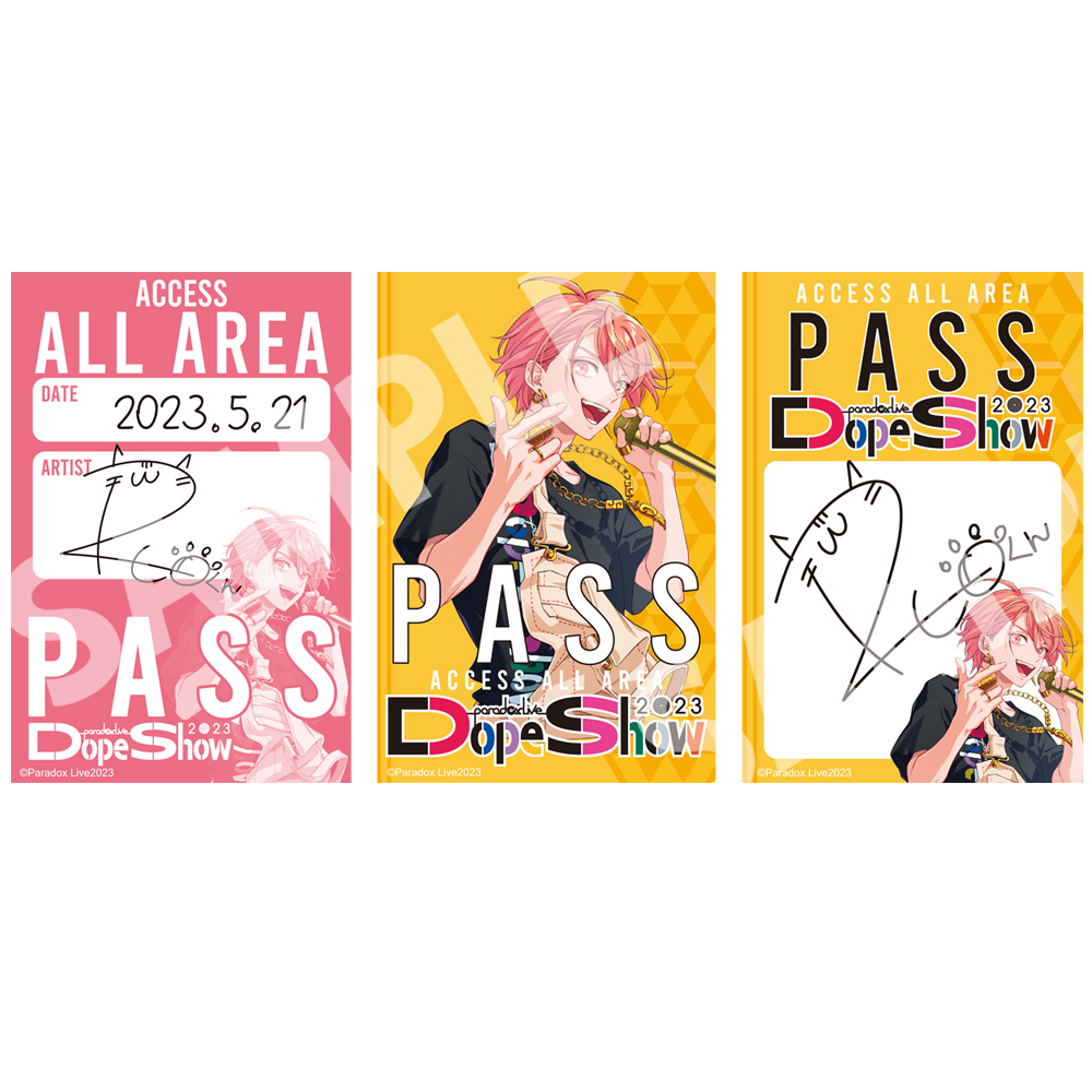 Paradox Live Dope Show 2023 バックステージパス風サテンステッカー