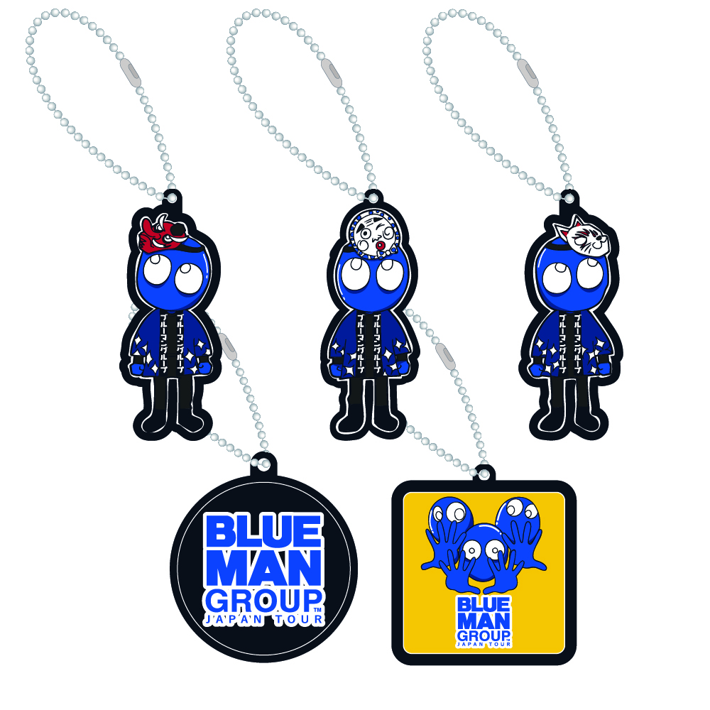 2025 ランダムラバーキーホルダー 5種【BLUE MAN GROUP JAPAN TOUR STORE】