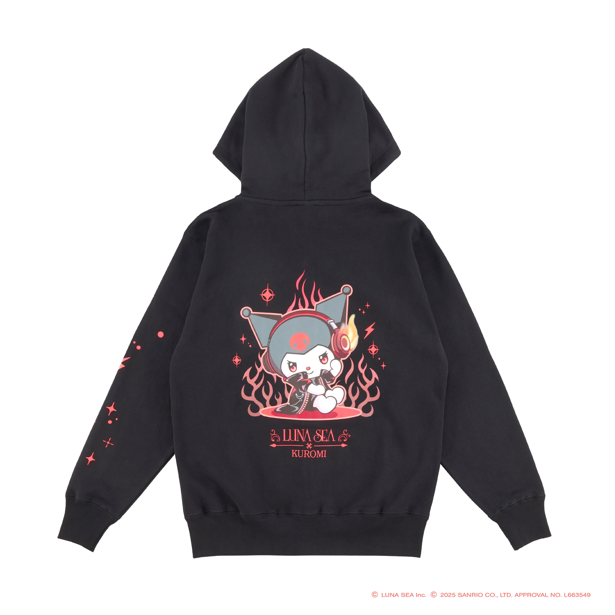 LUNA SEA×KUROMI 第2弾 ジップアップパーカー【LUNA SEA OFFICIAL WEB