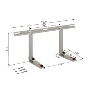 C-KZG-L (日晴金属)｜クーラーキャッチャー ルームエアコン据付部品