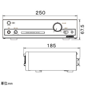 OE-M22 (オースミ電機)｜アンプ｜業務用音響機器｜電材堂【公式】