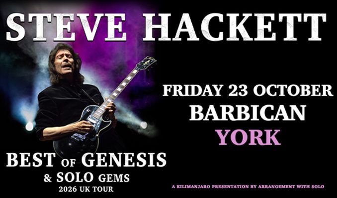 Steve Hackett - York - York Barbican - Fri, Oct 23, 2026, 07:45 PM
