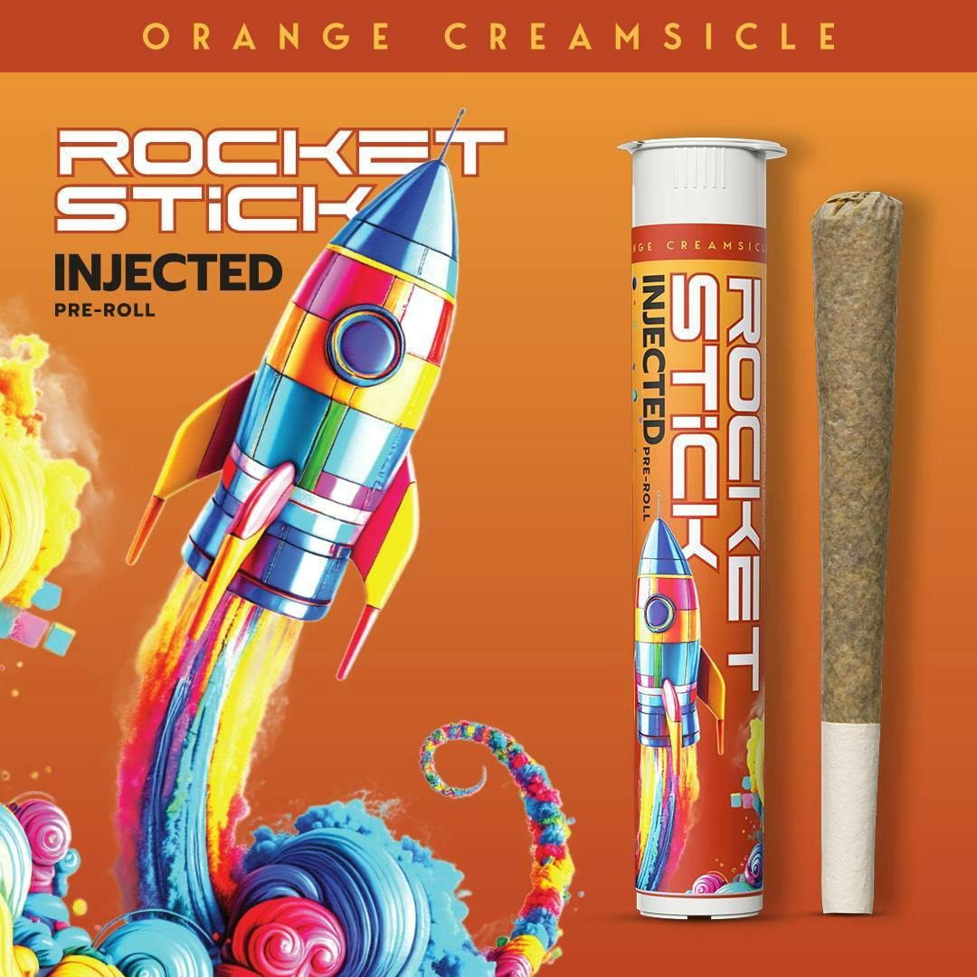 Rocket Rocket Sticks Infused Preroll | Orange Creamsicle - Puff