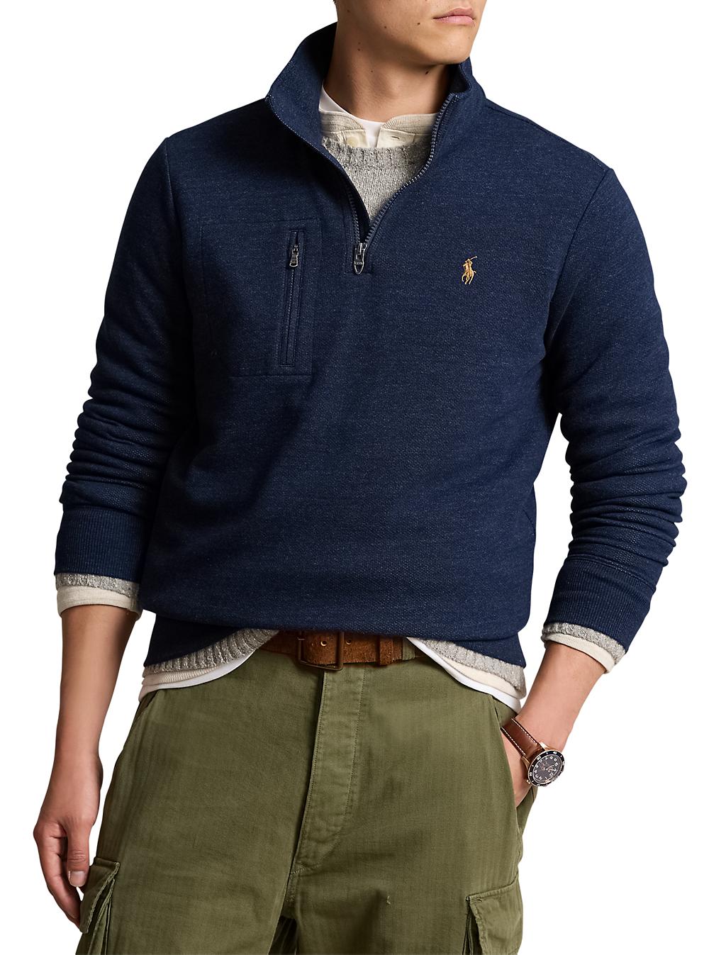 Big + Tall | Polo Ralph Lauren Terry 1/4-Zip Pullover | DXL