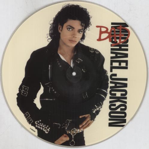 Michael Jackson Bad - Original Issue UK picture disc LP (vinyl