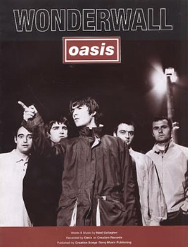 Oasis Wonderwall UK sheet music (309504) AM935605