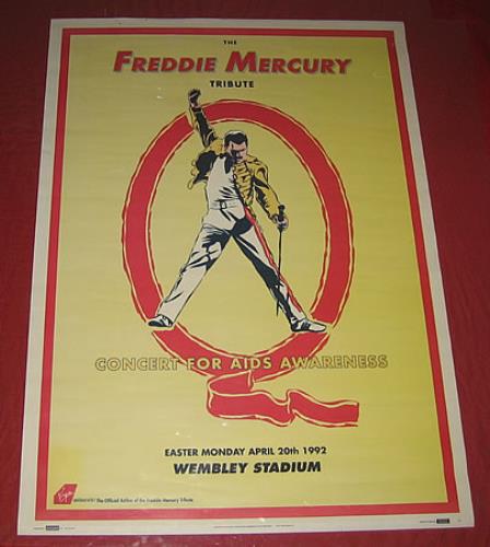 Queen The Freddie Mercury Tribute Concert UK poster (362805)