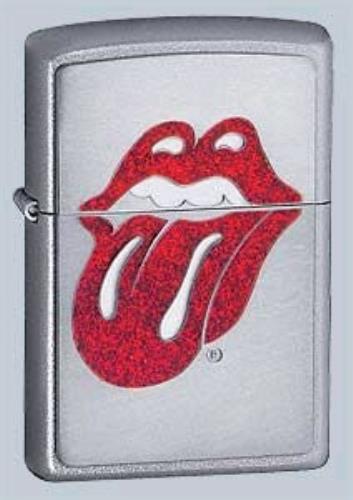 The Rolling Stones Glitter Logo Zippo Lighter UK memorabilia