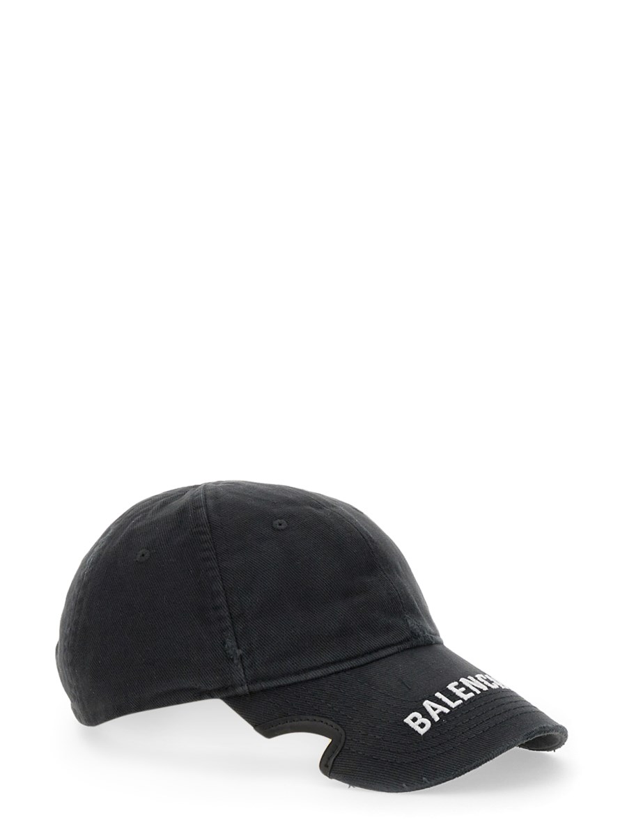 BALENCIAGA - COTTON LOGO VISOR CAP - Eleonora Bonucci
