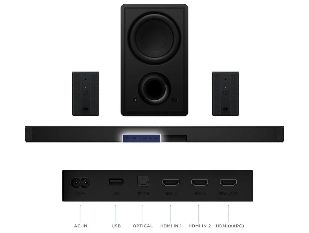 Soundbar TCL Q85H Pro 7.1.4 Bluetooth v5.4 com Sub