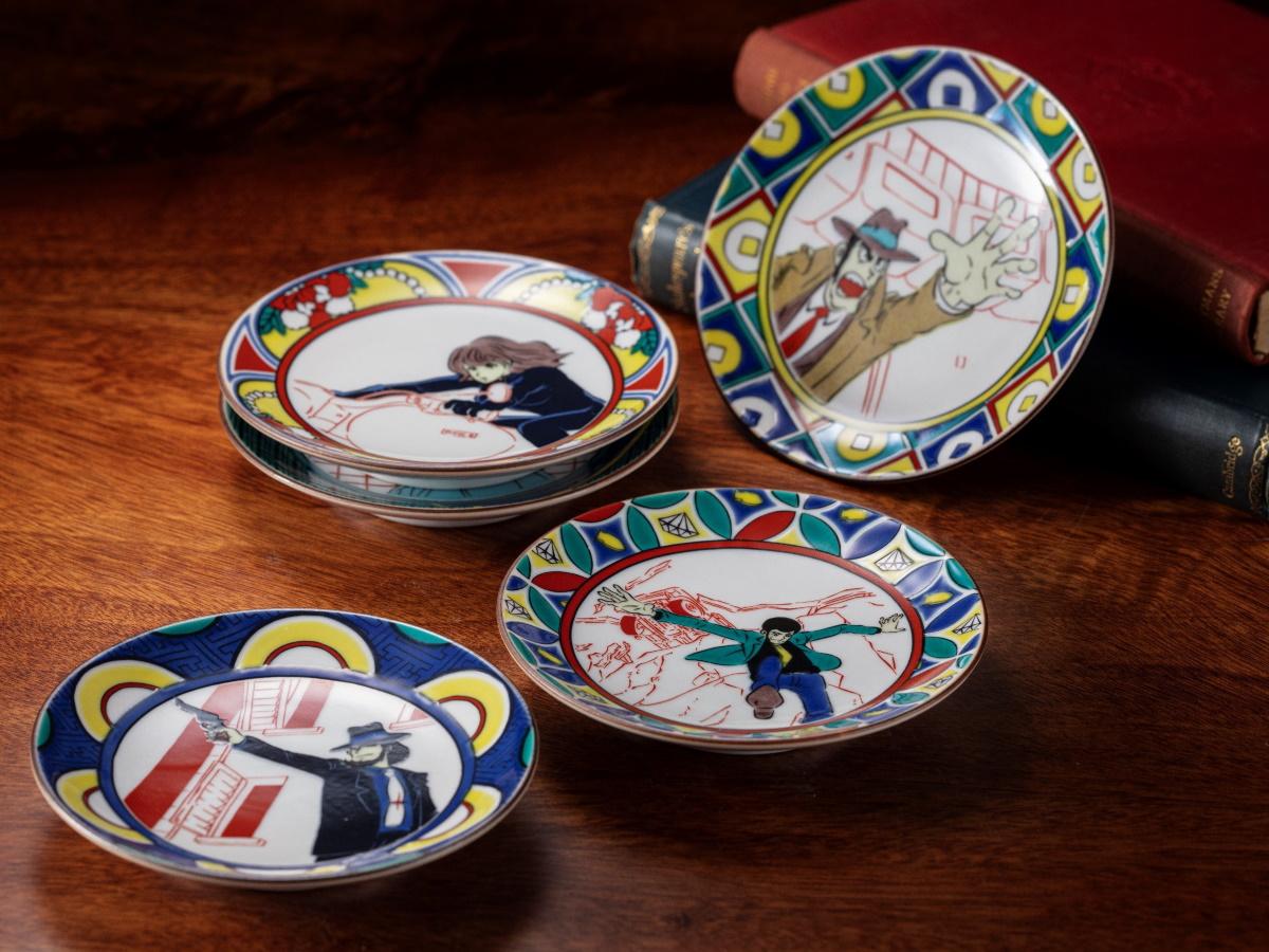 トムスが「ルパン三世」アニメ化50周年で豆皿セットを発売 九谷焼の