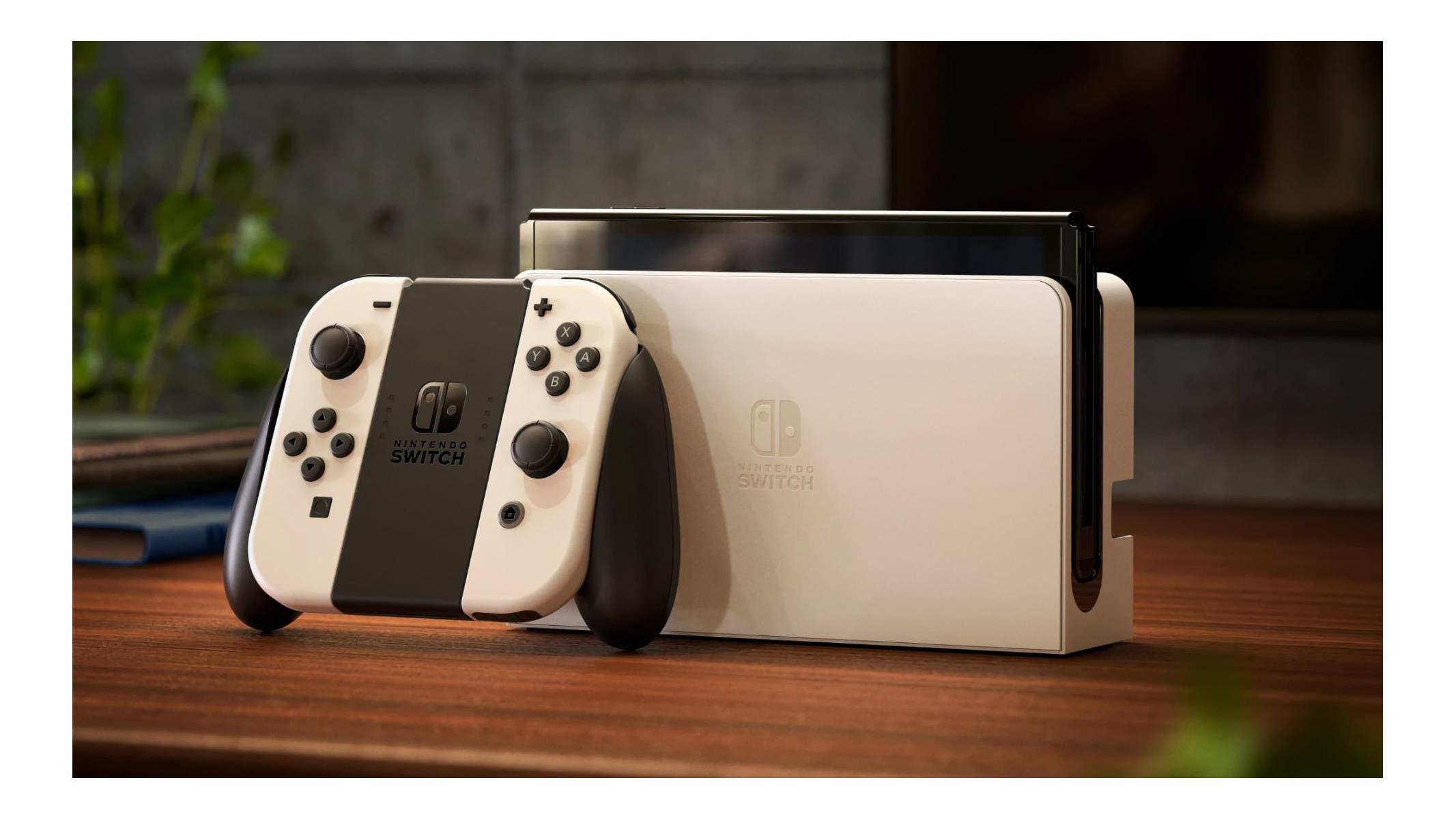 Nintendo Switch With Eye-Popping OLED Display And 64GB Storage