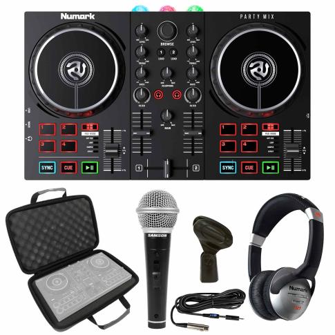 Numark Party Mix II Controller w/ Headphones & Mic | IDJNOW