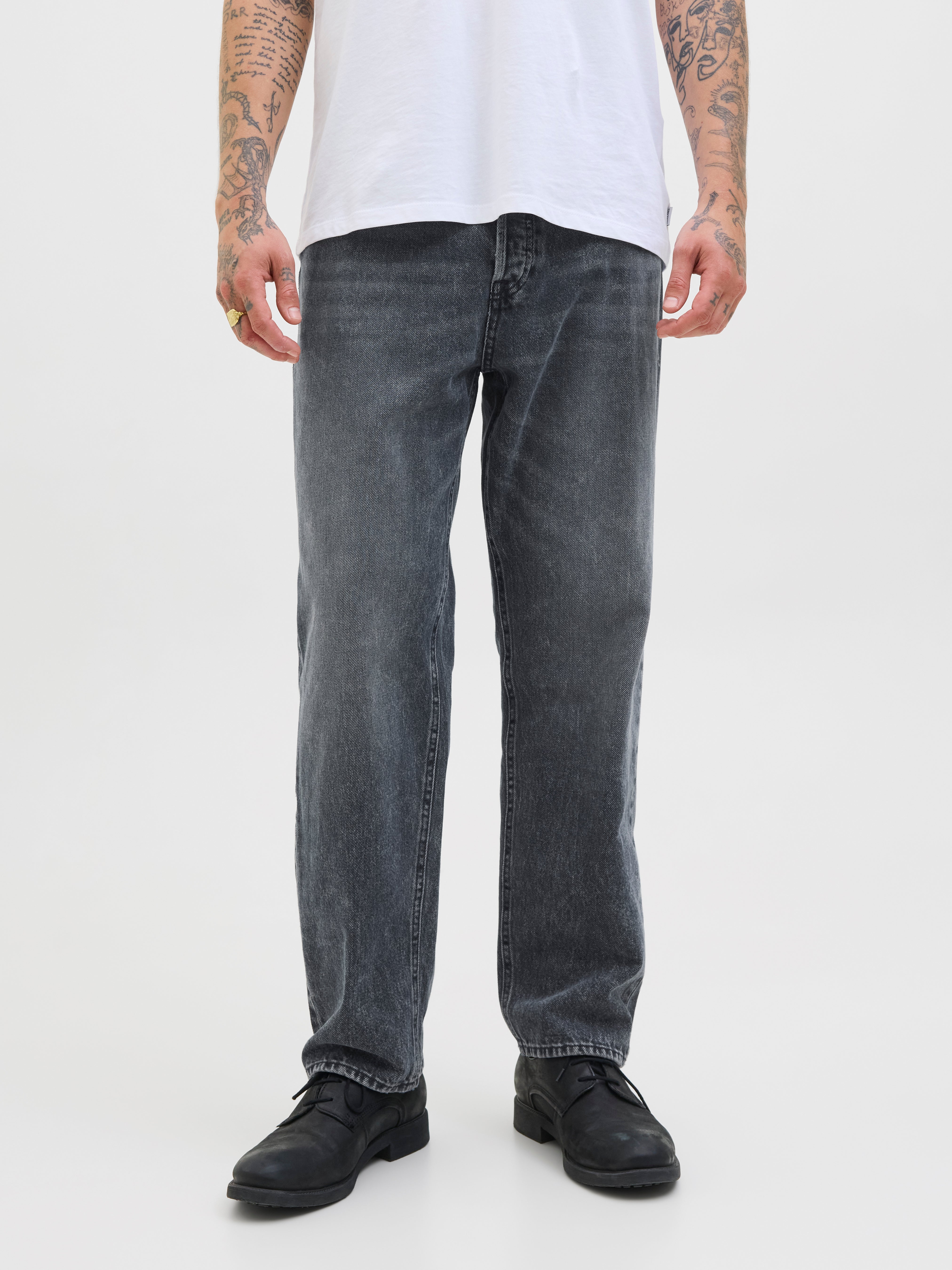 JJIEDDIE JJORIGINAL SQ 227 Loose fit jeans | Medium Grey | Jack