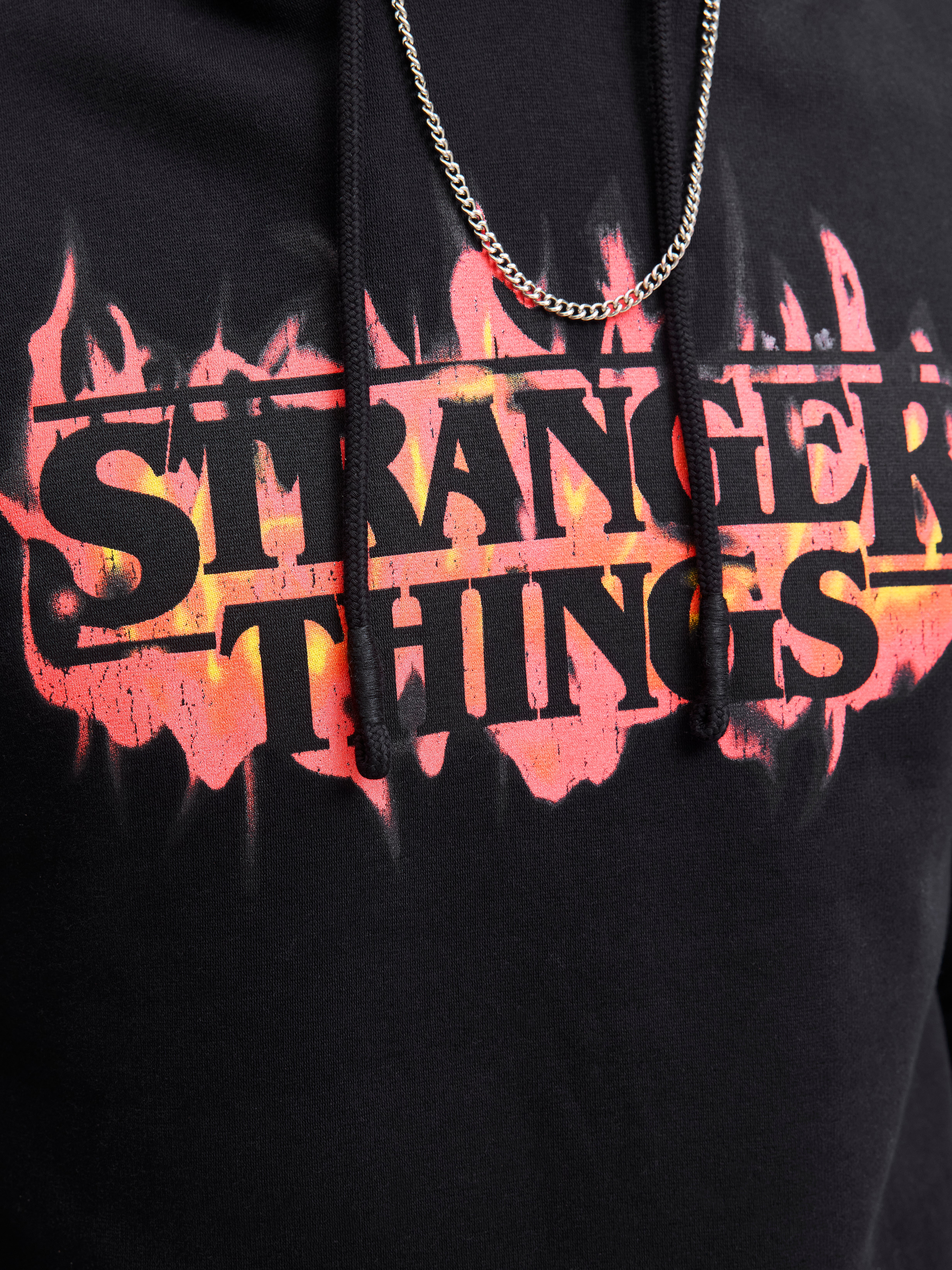 Stranger Things Hoodie | Black | Jack & Jones®