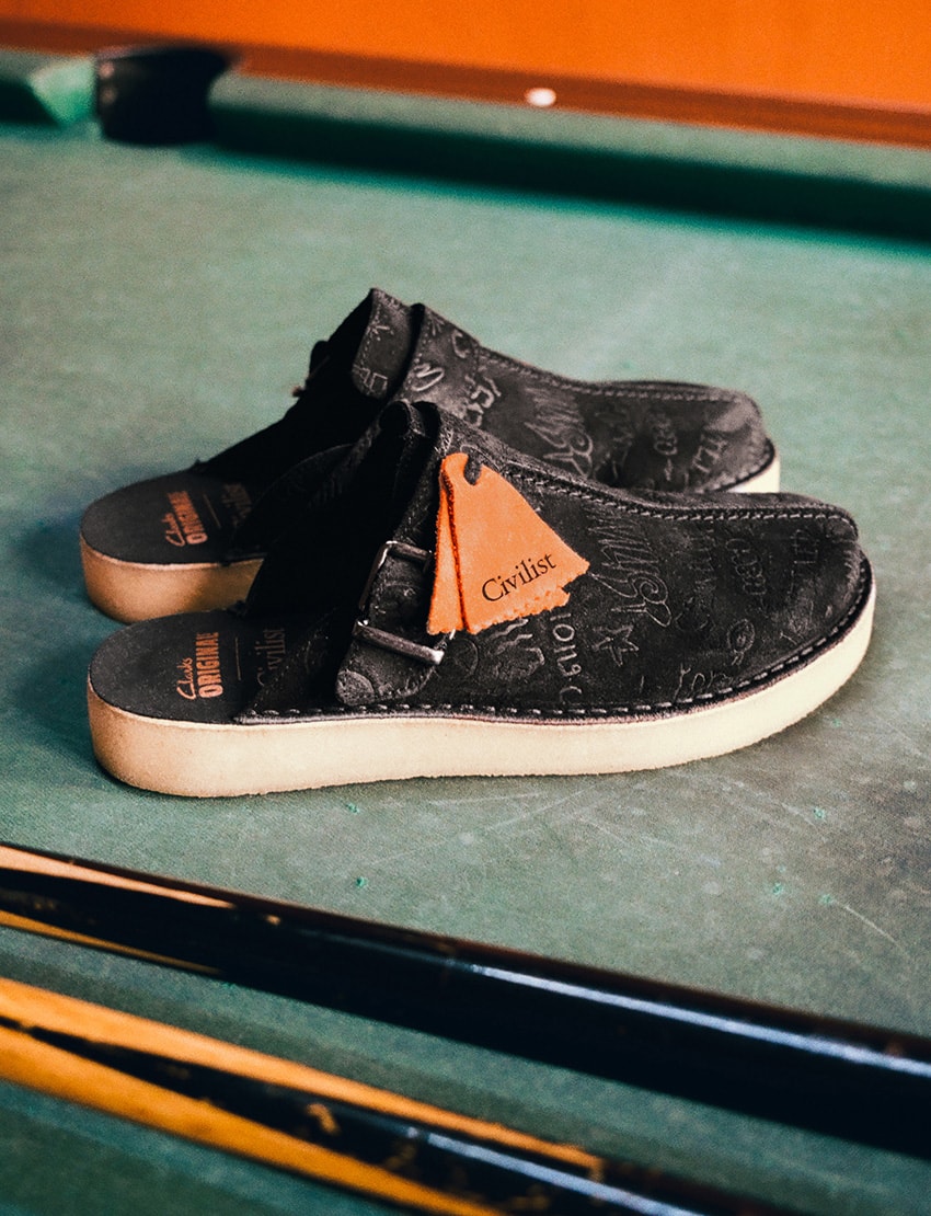 注目のスケートブランド「Civilist」がクラークスのワラビー＆トレック