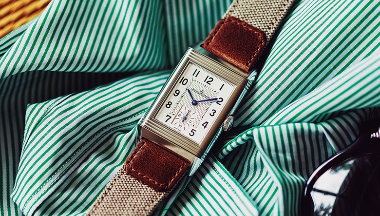 ルクルト「レベルソ」にキャンバスストラップ登場！ 夏の時計に新たな