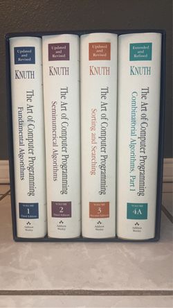 The Art of Computer Programming, Volumes 1-4A Boxed Set for Sale