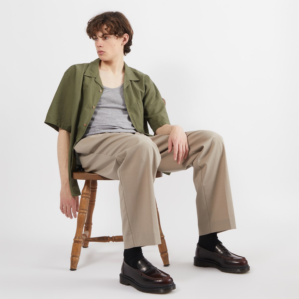 Men's Penton Arcadia Leather Loafers in Dark Cherry Red | Little