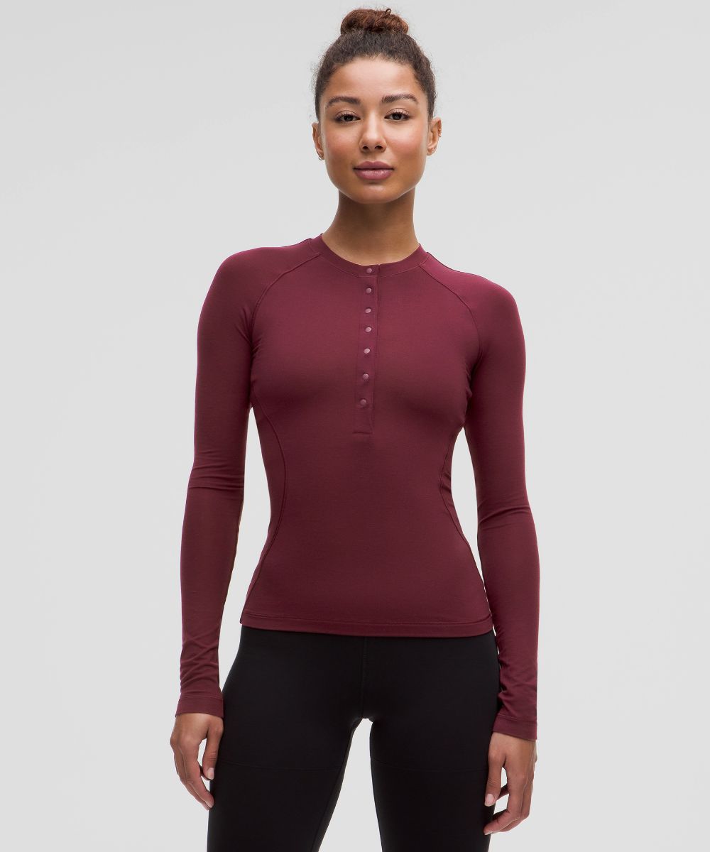 長袖ヘンリーベースレイヤー | ロングスリーブ | Lululemon JP