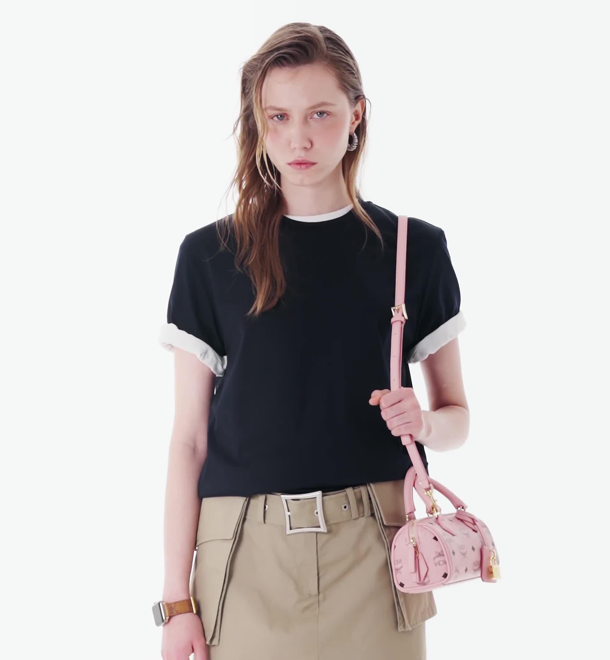 Mini Ella ボストンバッグ - ヴィセトス ピンク | MCM ®JP