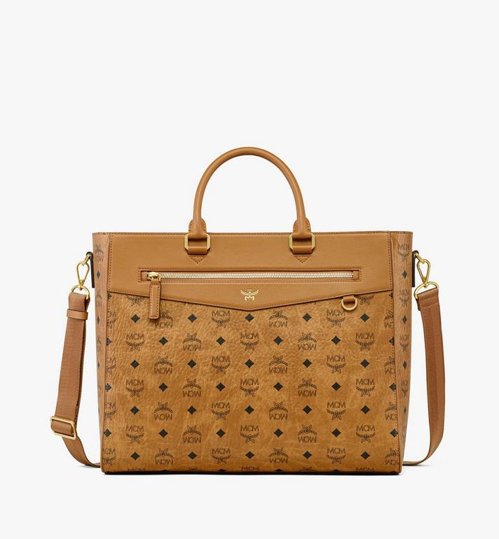 Large Diamond Tote in Visetos Cognac | MCM ®US
