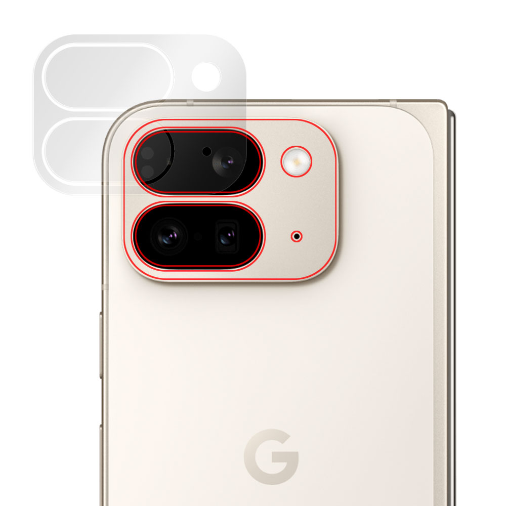 Google Pixel 9 Pro Fold 用 保護フィルム | 高光沢タイプ | 【保護