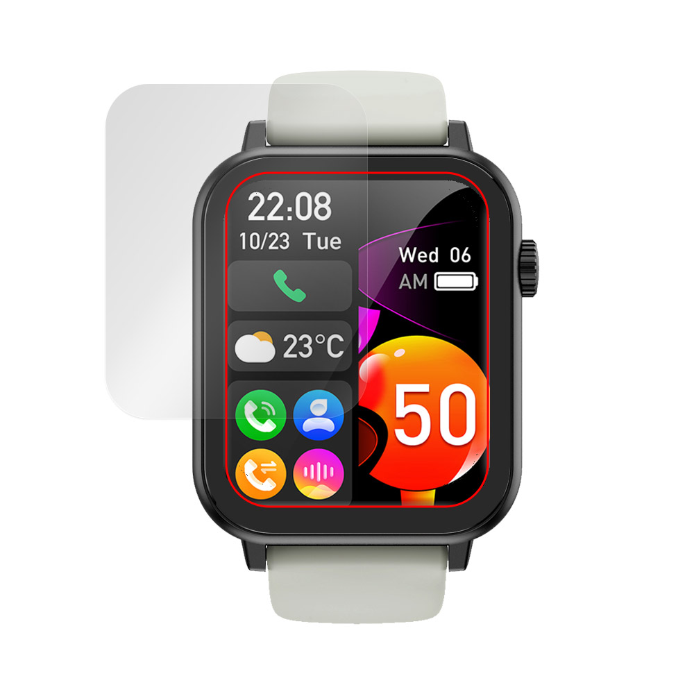 Nexmora スマートウォッチ F18 第3世代 用 保護フィルム | ブルー