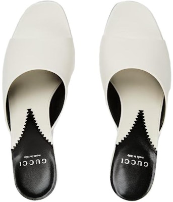 W) （女性用）グッチ レザースライド 'ホワイト' 772569-C9D00-9022