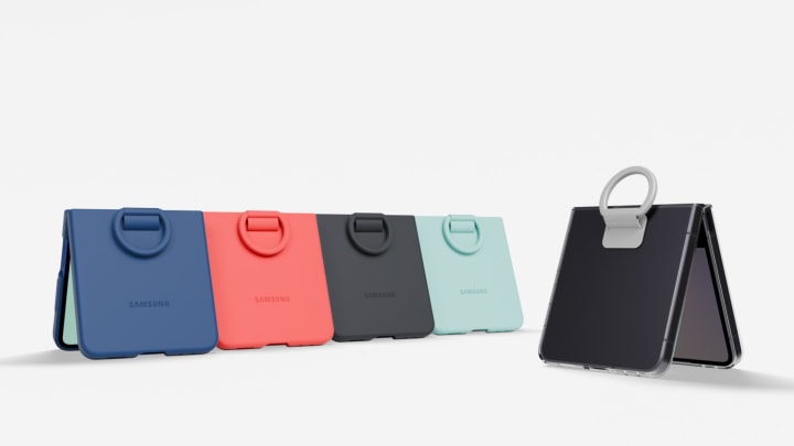 Galaxy Z Flip7 Ring Case (Silicone) ミント | ケース・カバー