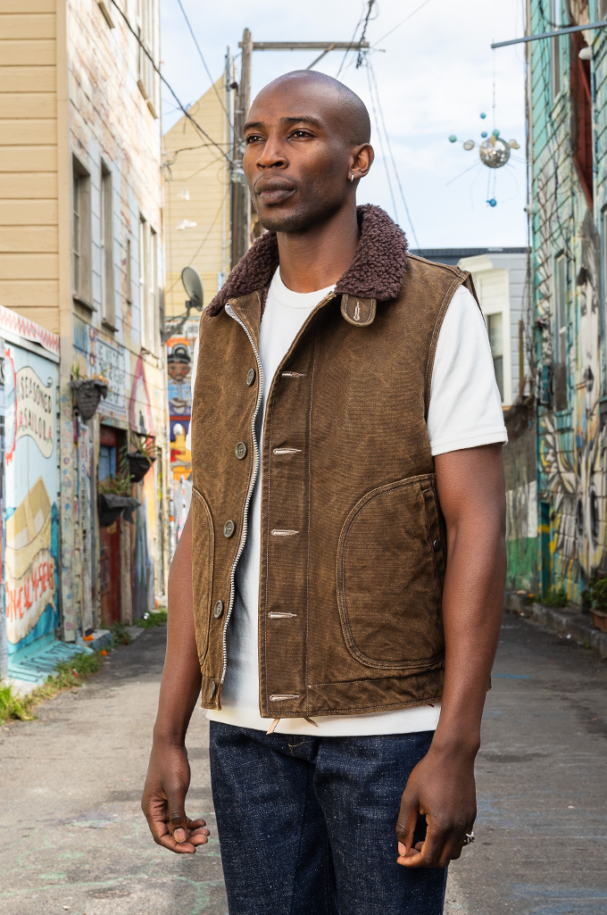 Iron Heart N-1 Deck Vest - IHV-51-BRN - 12oz Brown Duck