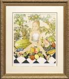 藤城清治「花と少女」リトグラフ :: 絵画買取・販売 - シバヤマ