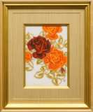 杉山寧「ばら」日本画 :: 絵画買取・販売 - シバヤマ