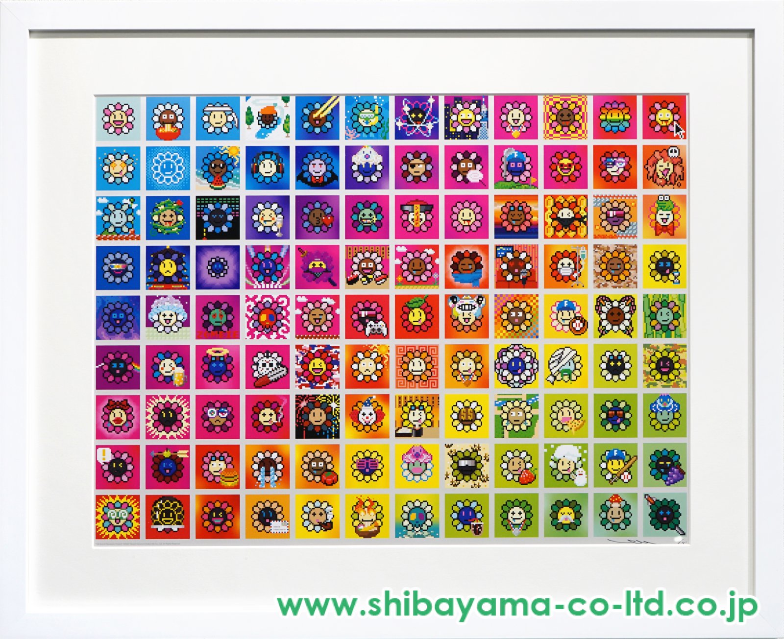 村上隆「108の煩悩MURAKAMI FLOWERS」オフセット・リトグラフ :: 絵画