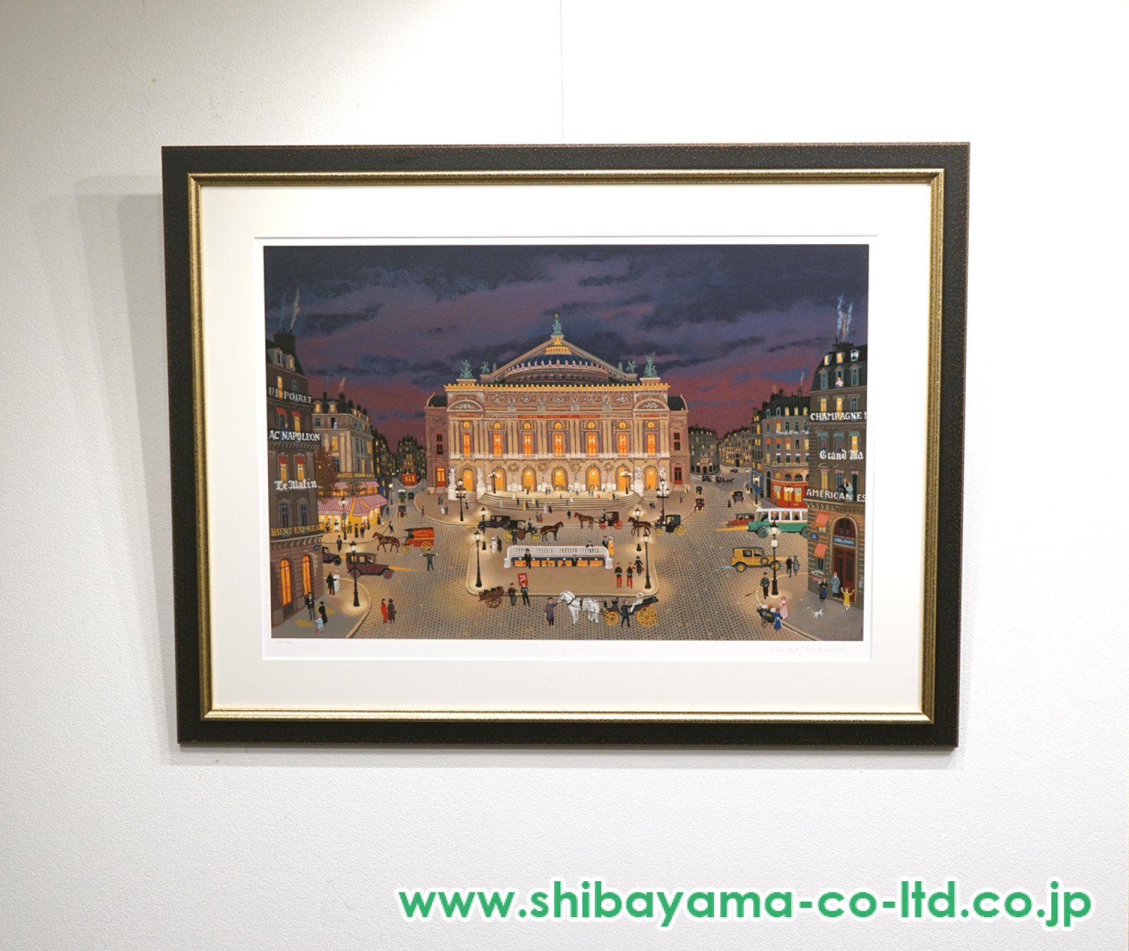 ミッシェル・ドラクロワ「夜のオペラ座」シルクスクリーン :: 絵画買取