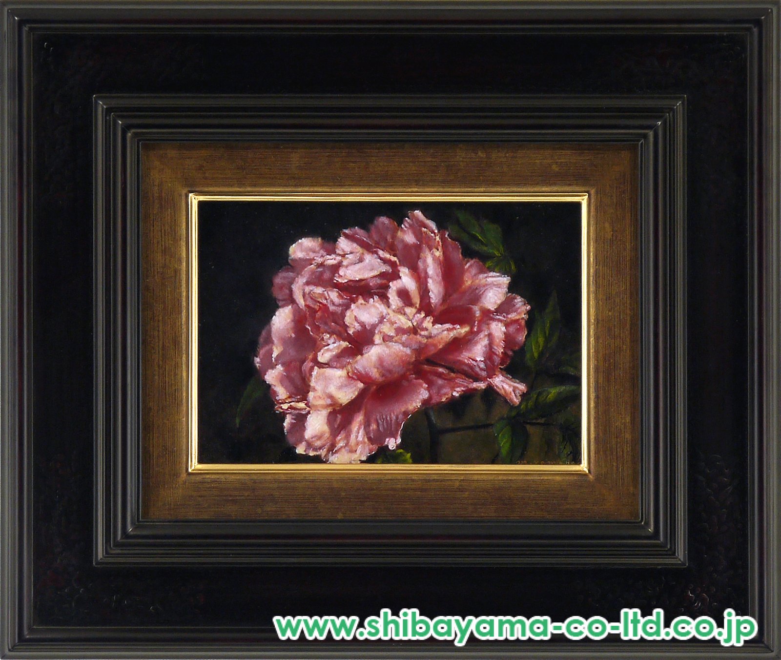 山中雅彦「牡丹」油彩 SM :: 絵画買取・販売 - シバヤマ