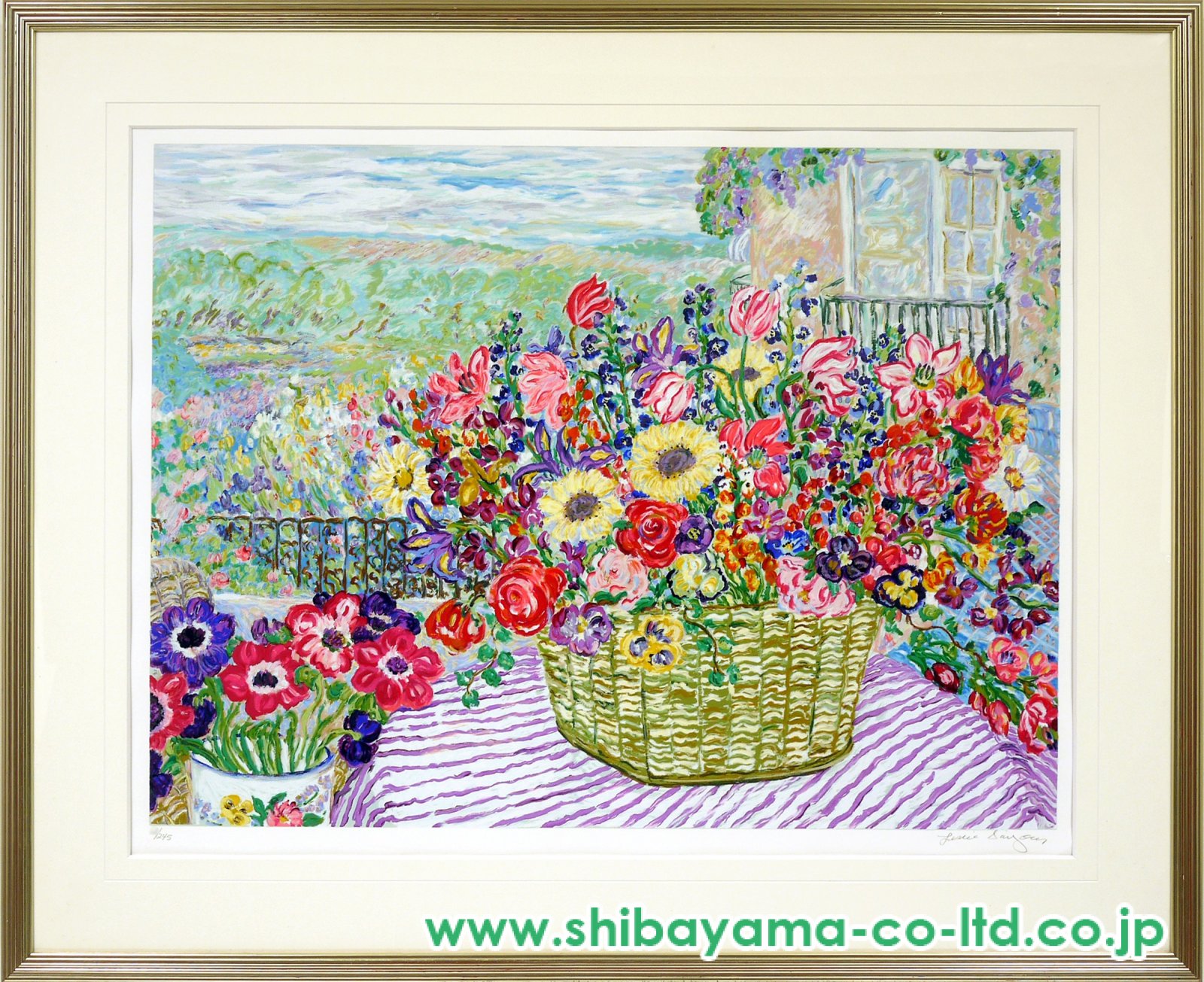 レスリー・セイヤー「ガーデン ロマンス Garden Romance」シルク