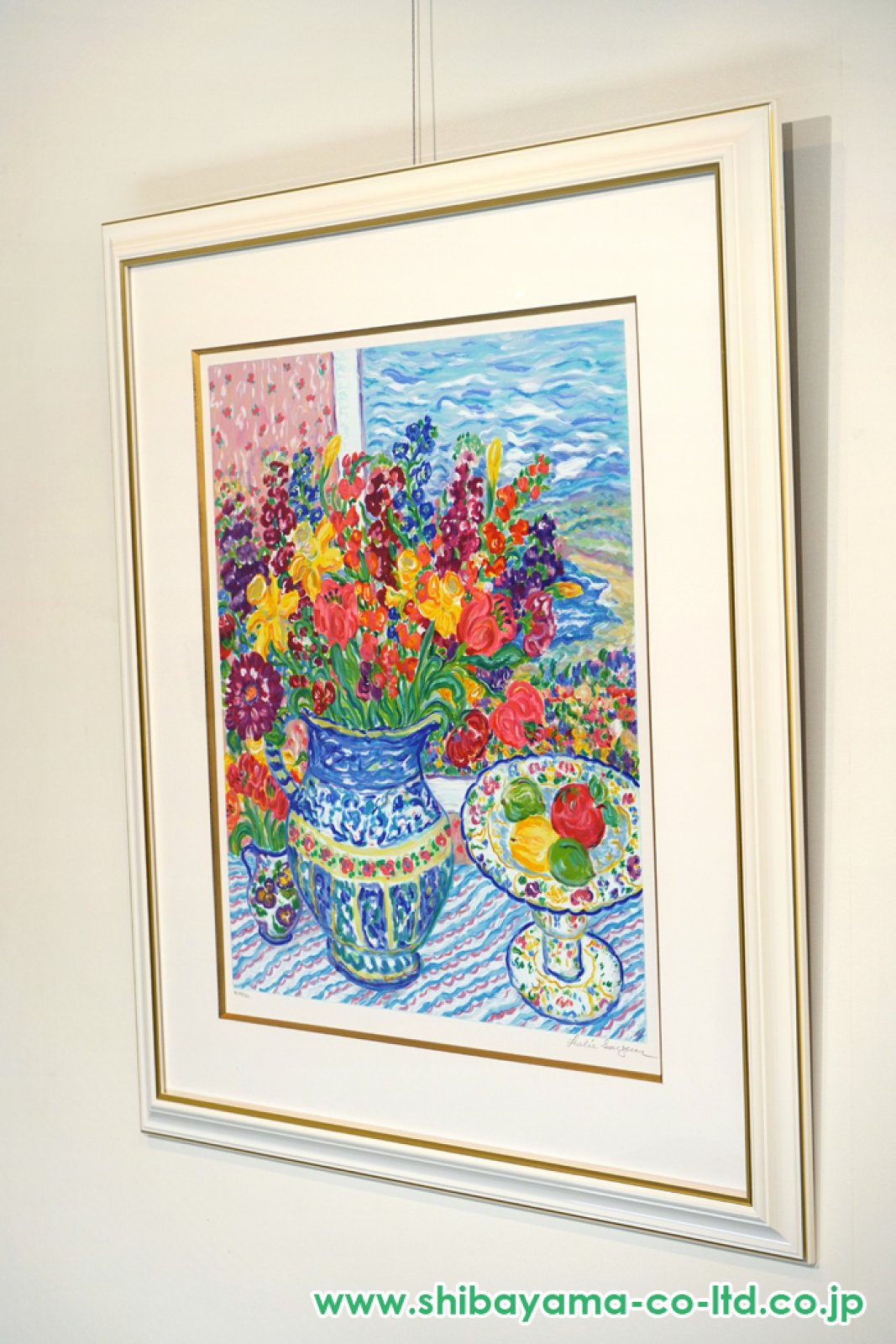 レスリーセイヤー「クリスタルベイス」シルクスクリーン 直筆サイン