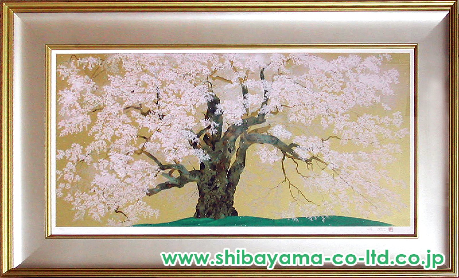 中島千波「醍醐桜」リトグラフ :: 絵画買取・販売 - シバヤマ